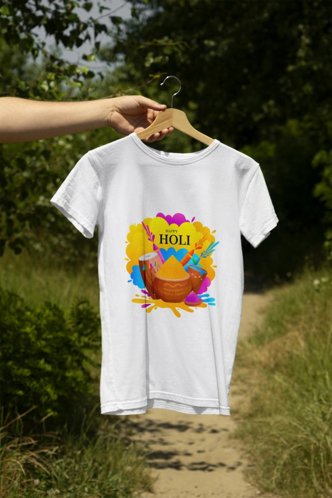 Happy Holi Unisex T-shirt | Dri Fit | Perfect Holi Gift
