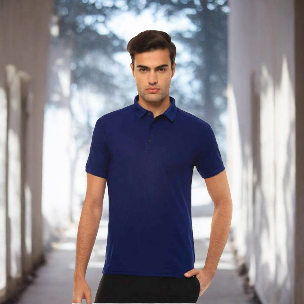 Hummel Polo Poly T-shirt | Fabric- Polyester | 190 GSM | Collared T- Shirt | Corporate Gift | Book My Gift