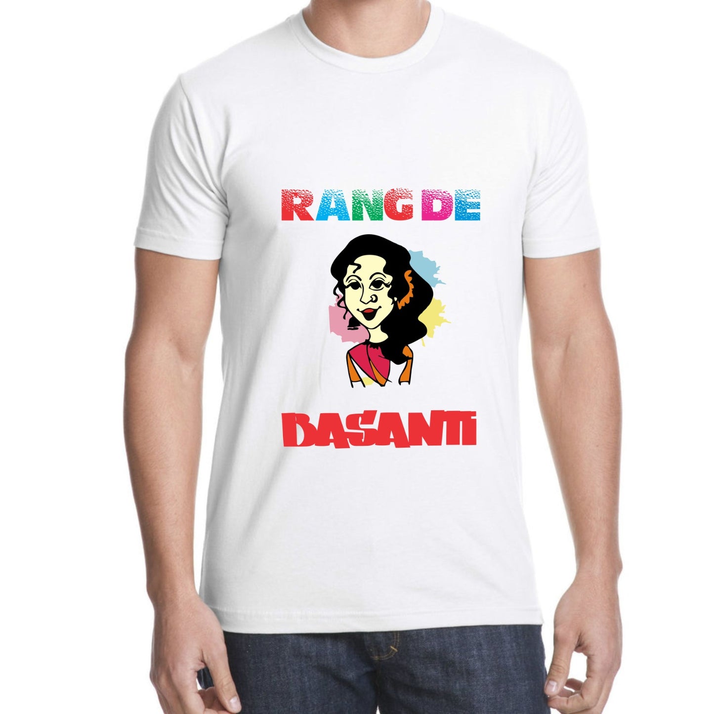 Holi Gift | Holi T-Shirt | Unisex | Dri Fit T-Shirt | Best Gifting Idea | Rang De Basanti T-Shirt