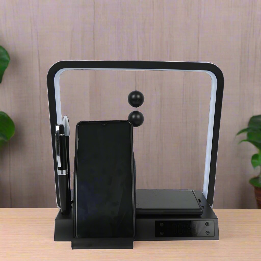 Allure | Desktop Organizer | LED Lamp | Wireless Charging Pad | USB and Type-C Hub | Mobile and Pen Stand | Book My Gift