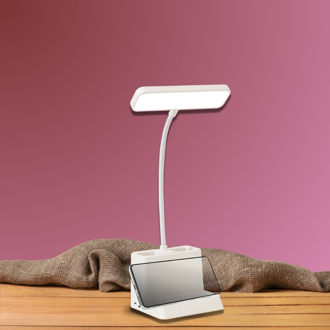 Beam | Desk Lamp | Pen & Mobile Stand | 3 Colors Modes Of Light | Desktop Organizer | Book My Gift
