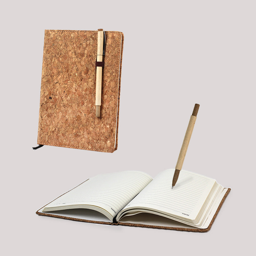 Cork Diary | Notebook | Pen | Eco Friendly | Corporate Gift | Book My Gift