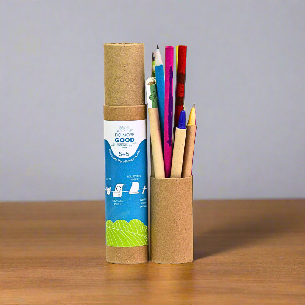 Plantable Seed Pen and Pencil Combo | Seeds | Birthday Gift | Corporate Gift | Eco Friendly | Book My Gift