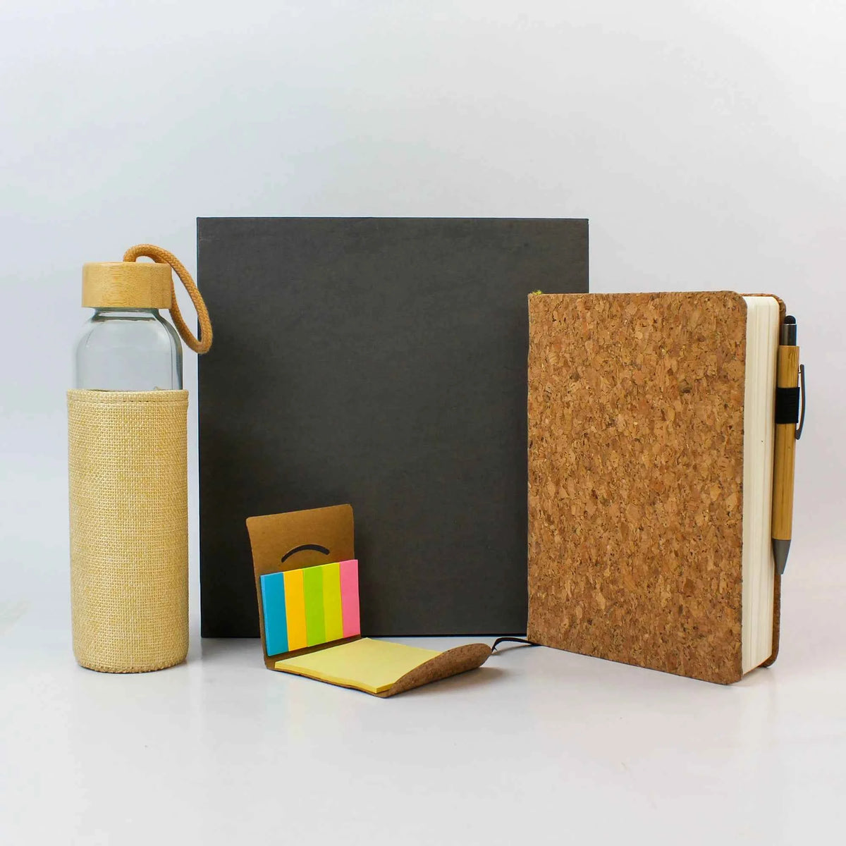 Eco - Cork Diary & Bottle Desk Set