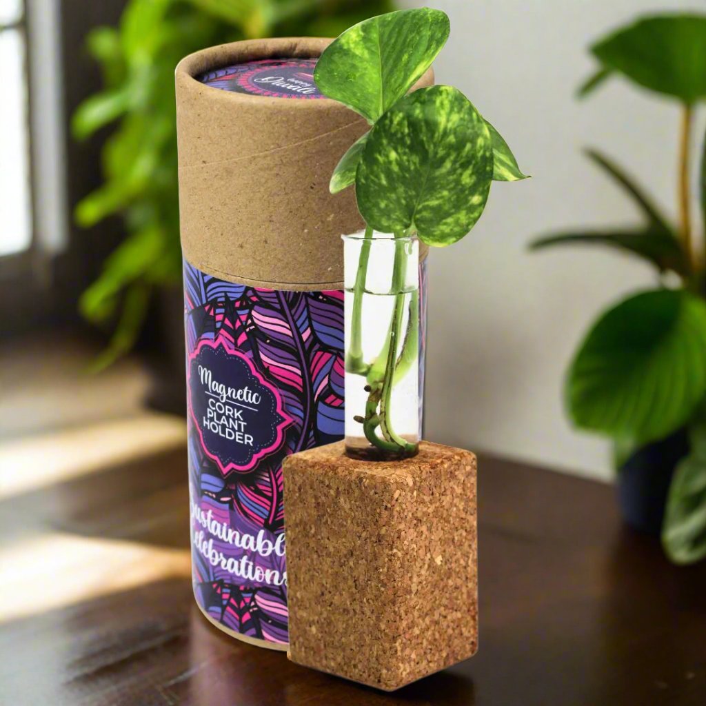 Magnetic Cork Planter | Desktop Planter | Eco Friendly | Corporate Gift | Birthday Gift | Book My Gift