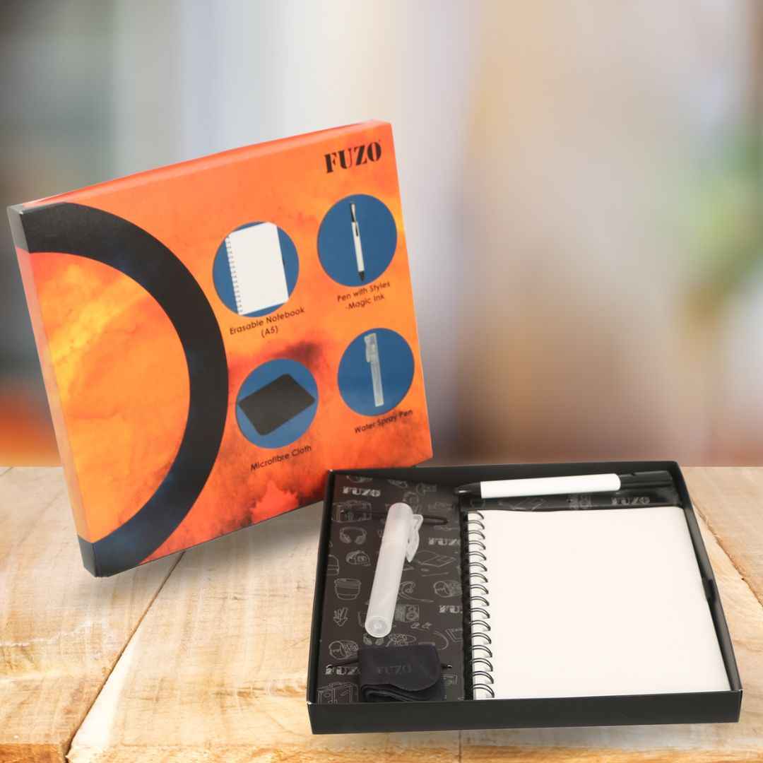 Flintstone | Notebook + Pen + Microfiber Cloth | Corporate Gift Set | Book My Gift