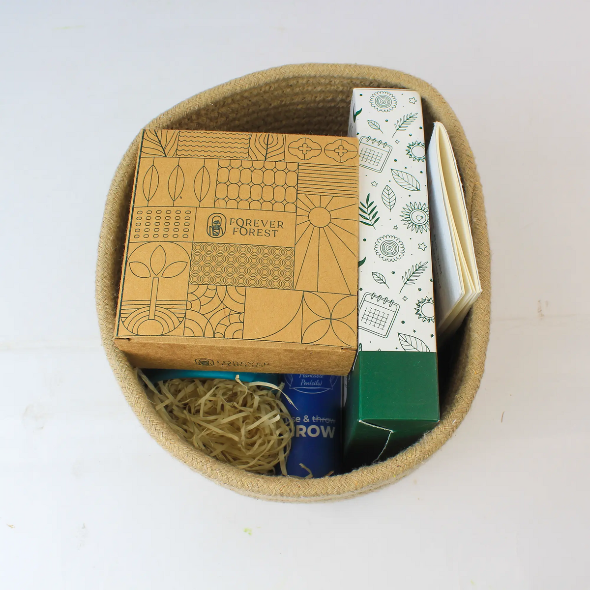 Eco - Forest Jute Basket Gift