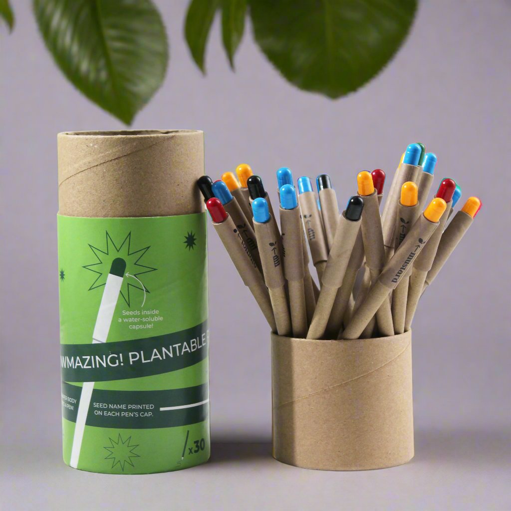 Growmazing Plantable Paper Pen | Eco Friendly | Pen | Set Of 5 pcs. | Set of 30 pcs. | Corporate Gift Set | Birthday Gift Set | Seeds | Book My Gift