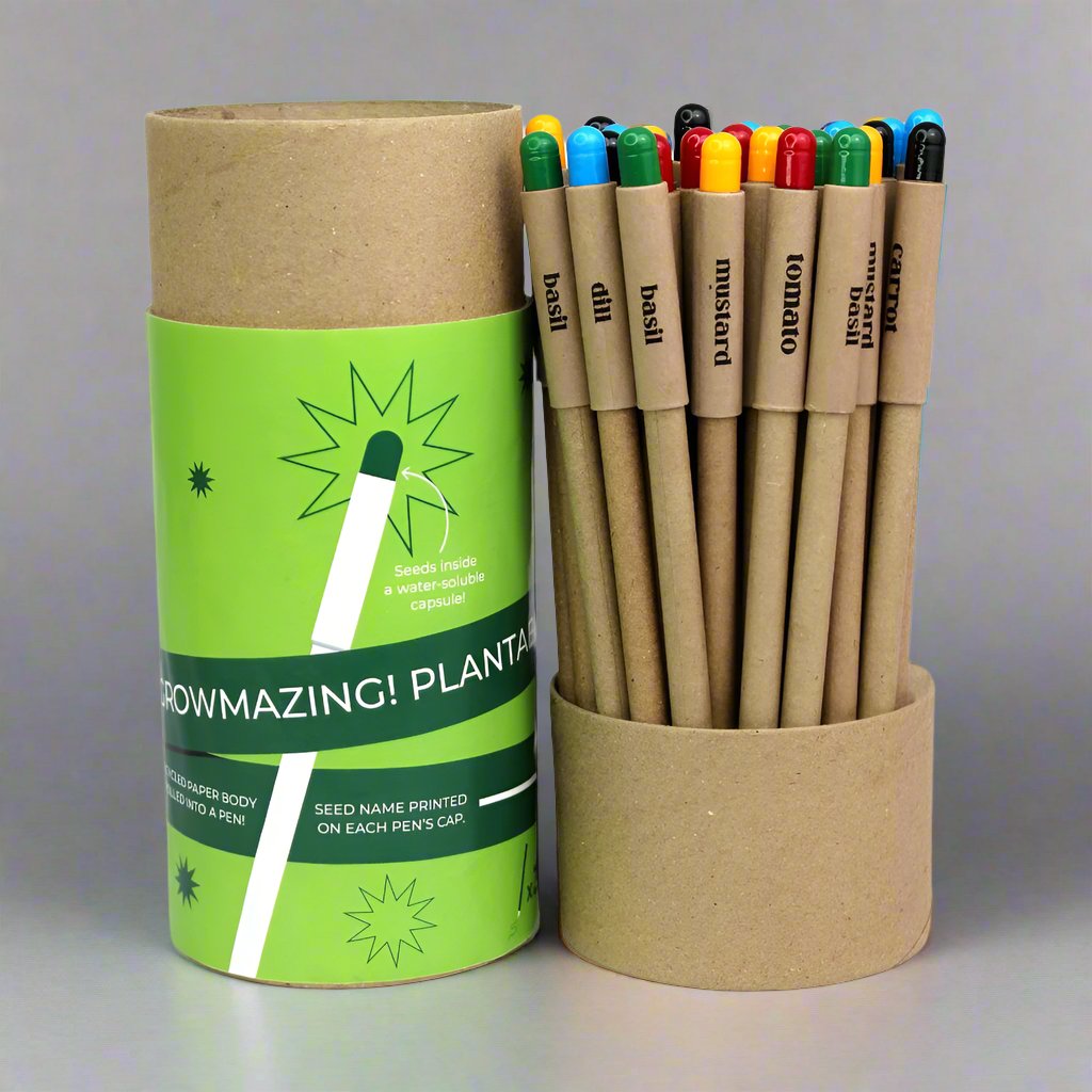 Growmazing Plantable Paper Pen | Eco Friendly | Pen | Set Of 5 pcs. | Set of 30 pcs. | Corporate Gift Set | Birthday Gift Set | Seeds | Book My Gift