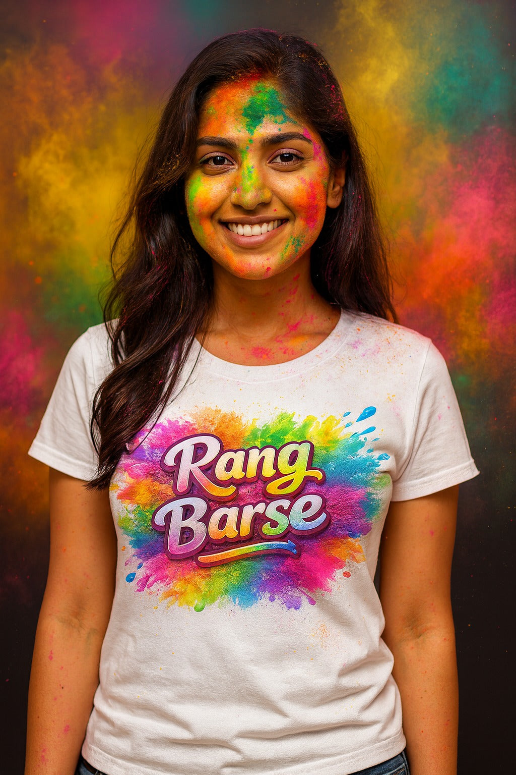 Rang Barse Holi T-Shirt | Dri Fit | Unisex T-Shirt | Holi Gifting | Corporate Gift | Rang Barse
