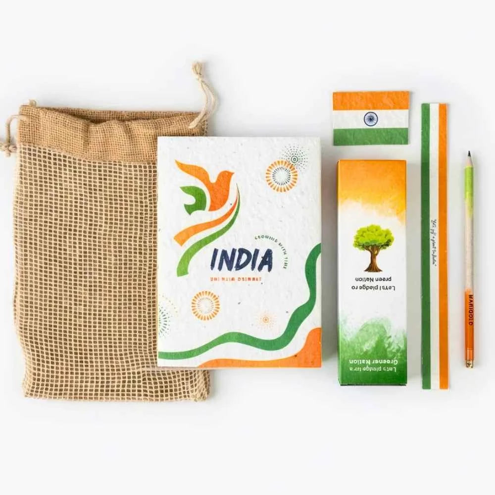 Eco - Independence Day Plantable Stationery Kit