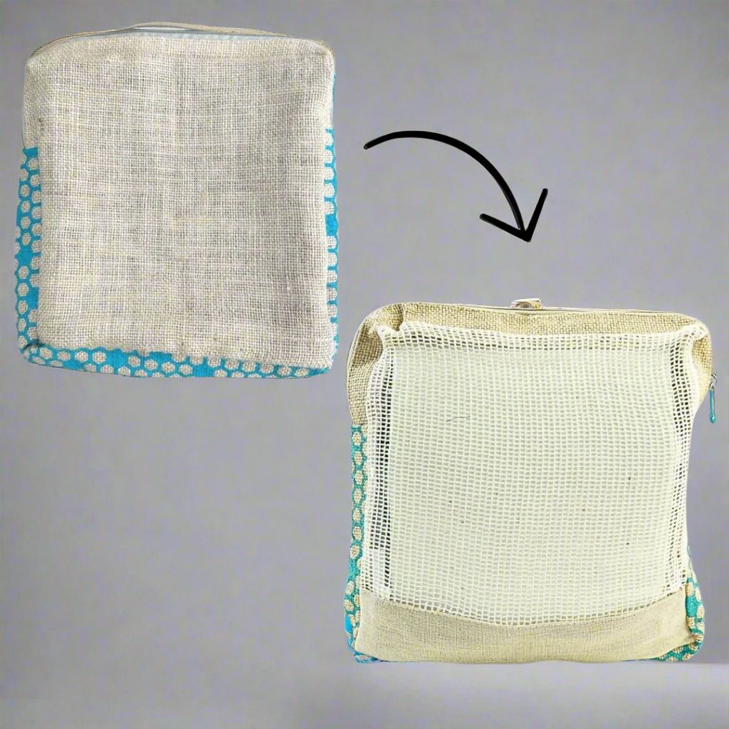 Jute Mesh Pouch Pro | Eco Friendly | Zipper Bag | Corporate Gift Pouch | Book My Gift