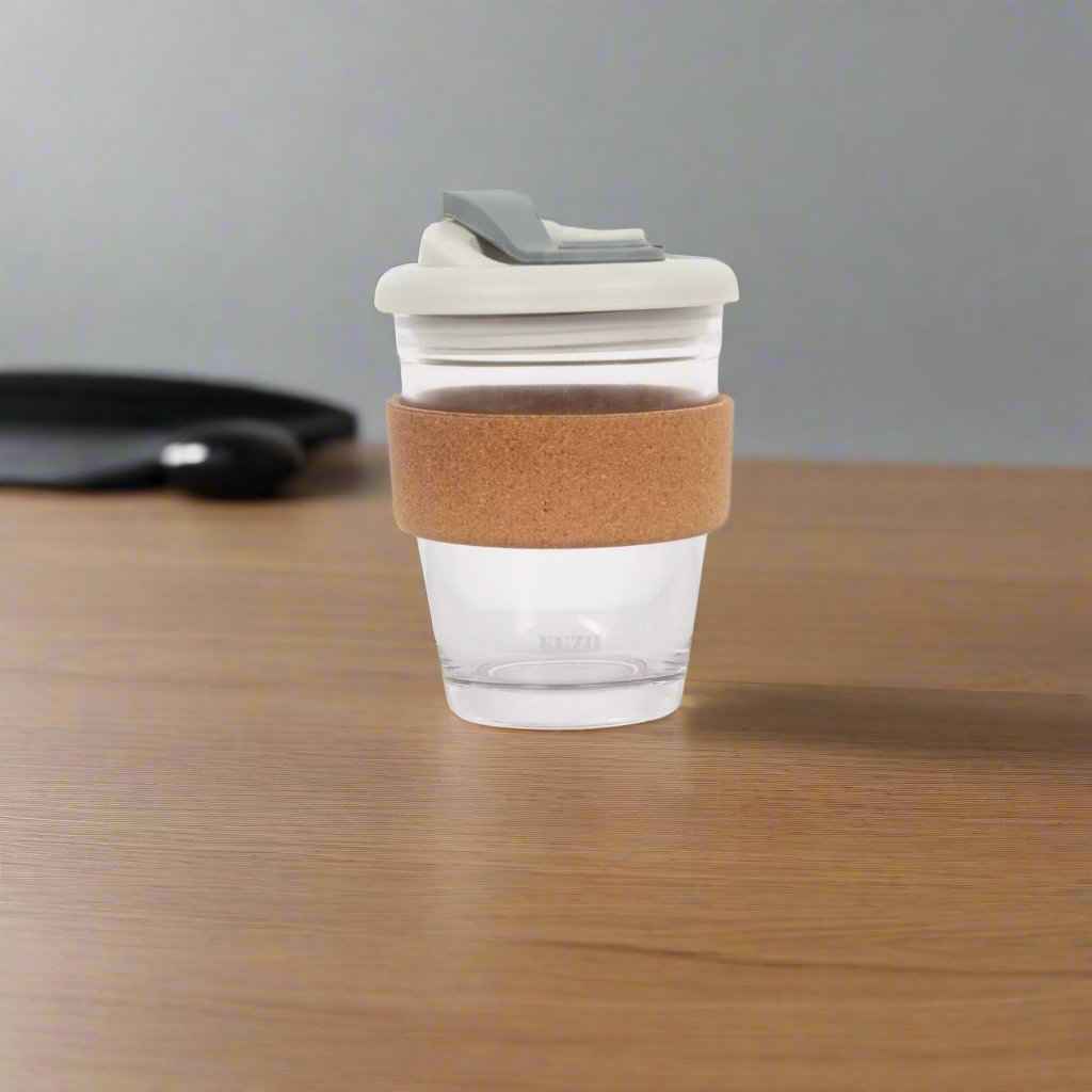 Oak | Glass Mug | BPA free | Leak Proof | Office Use | Book My Gift