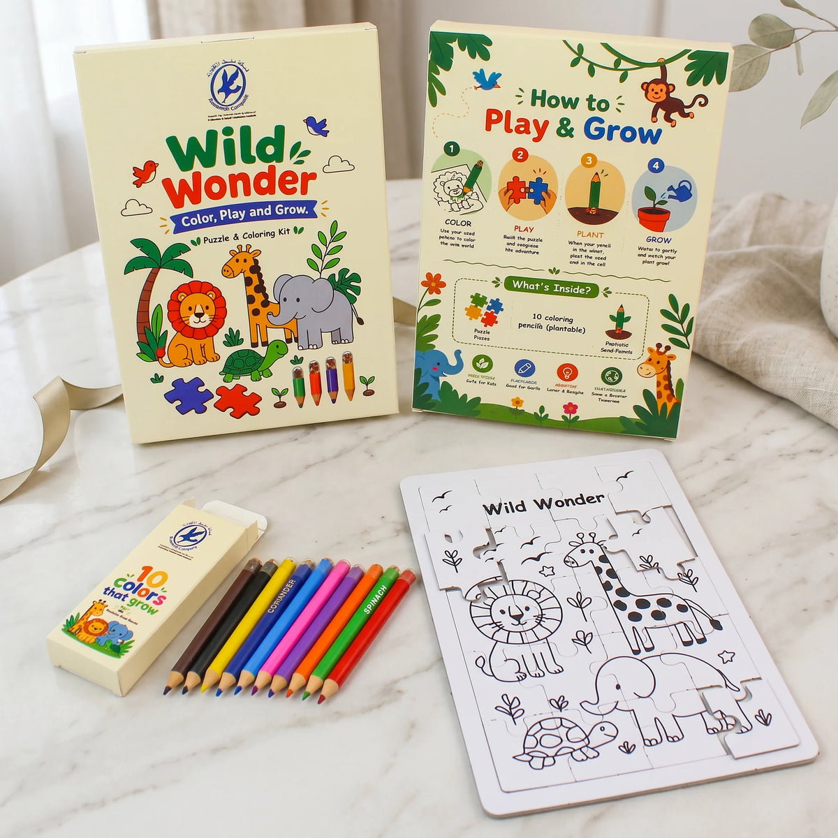 Eco - Wild Wonder Puzzle & Plantable Pencil Kit