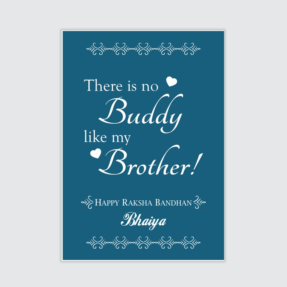 Brother Rakhi Combo | No Buddy brother Mug | Combo Gift for Brother | Gift for Brother | Gift set for Brother | Rakshabandhan Gift for Brother | Rakhi Gift for Brother