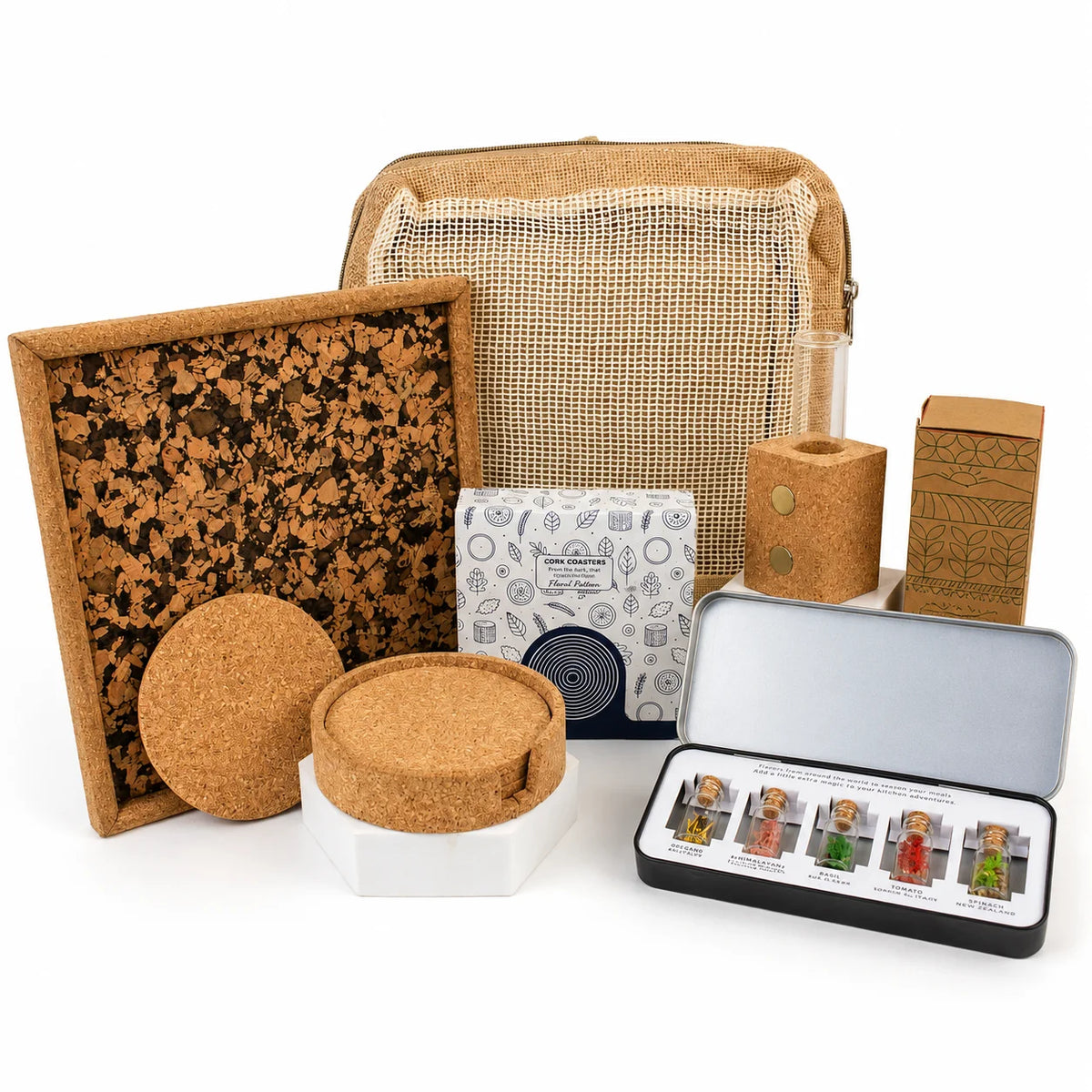 Eco - Cork Tray Desk Gift Bag