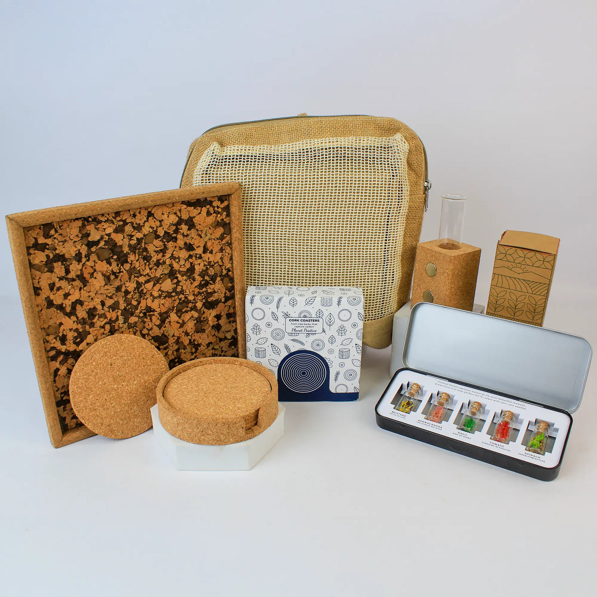 Eco - Cork Tray Desk Gift Bag