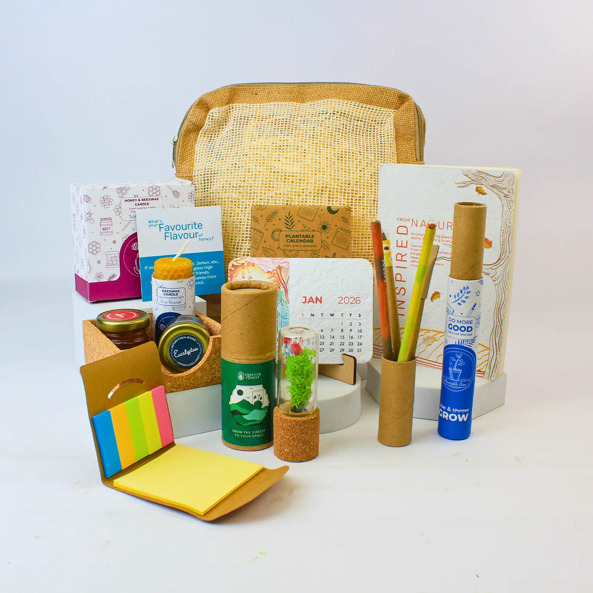 Eco - Festive Forest Jute Box Bag