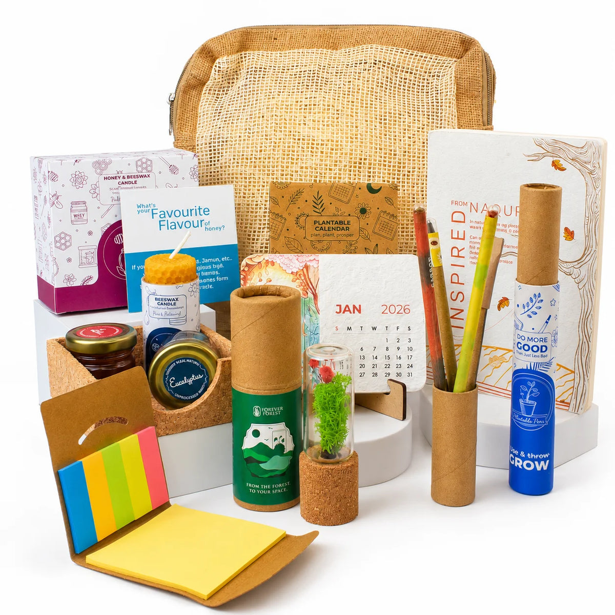 Eco - Festive Forest Jute Box Bag