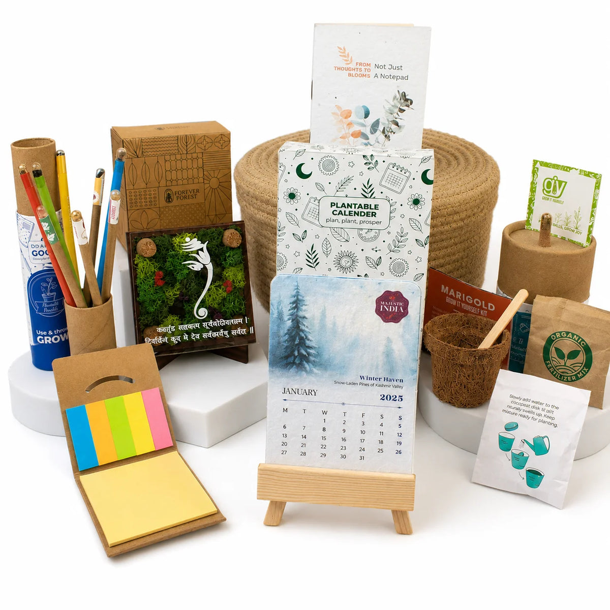 Eco - Forest Jute Basket Gift