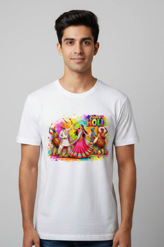 Happy Holi Hai Tshirt By Book My Gift